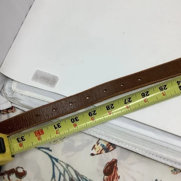 J. Crew Brown Leather Belt Size Small Genuine Leather - Picture 7 of 8